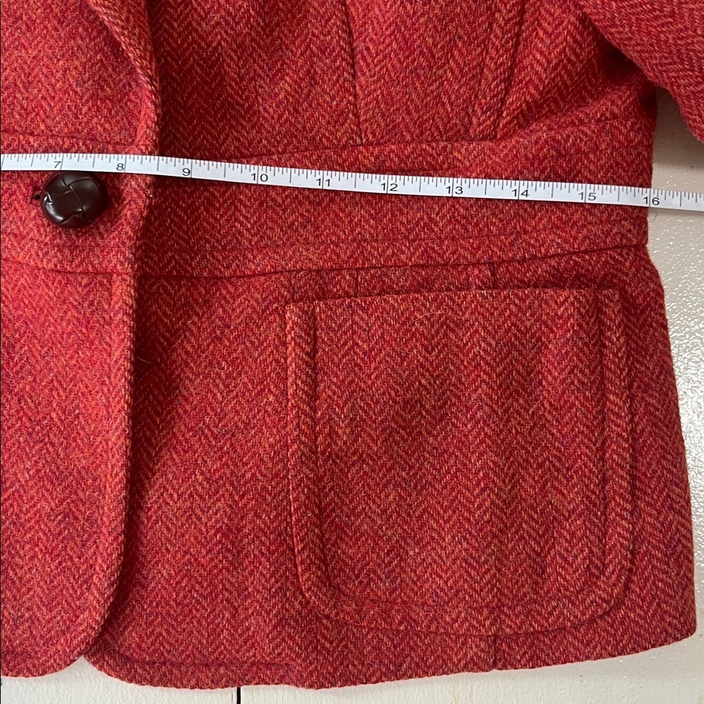 VINTAGE LLBean Herringbone Blazer w/ dog appliqué - Picture 7 of 12